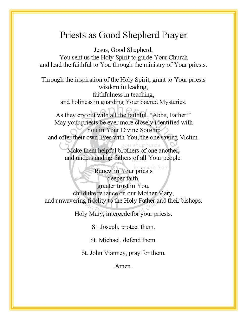 Good Shepherd Prayer 2021