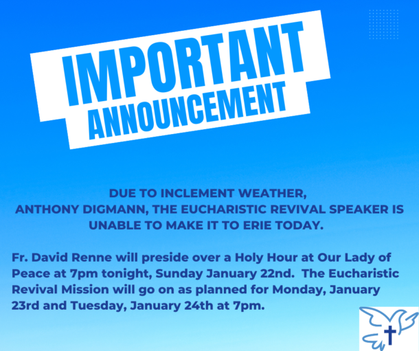 Eucharistic Revival Mission Update