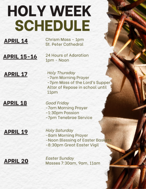 Holy Week Schedule
