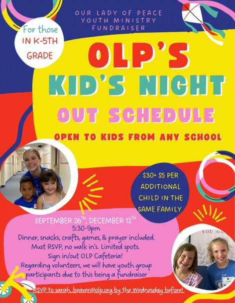 Kids Night Out Flyer Fall 2025