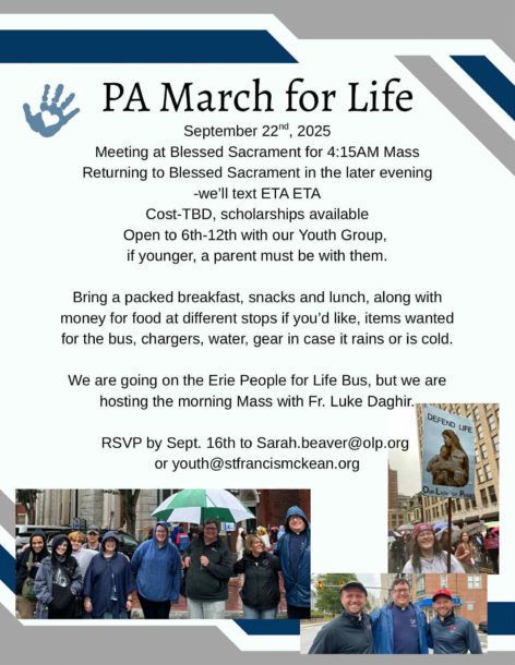 PA M Arch for life flyer 2025