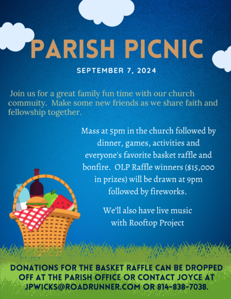 Parish Picnic Save the Date Flyer